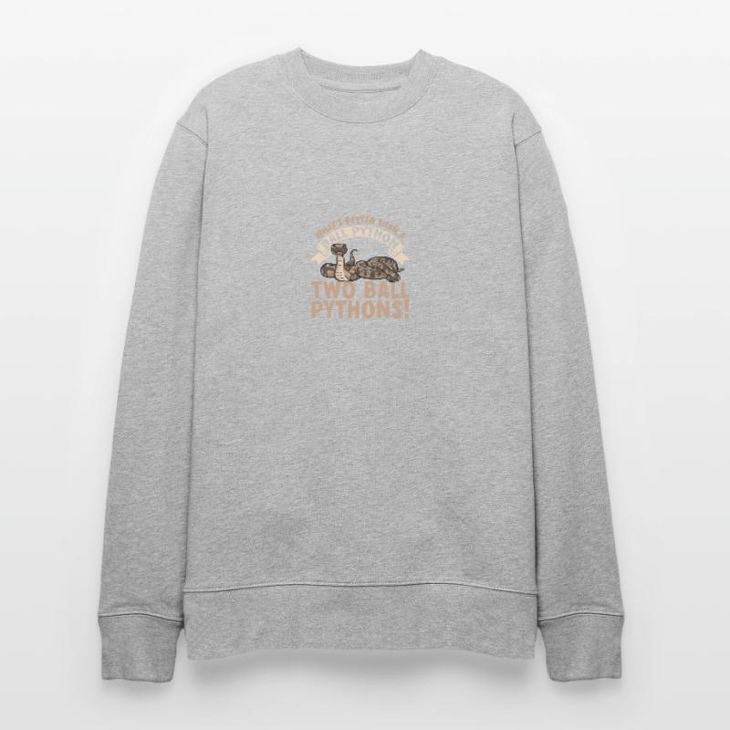 Ball Python Schlange Königspython Stanley/Stella Unisex Bio-Sweatshirt CHANGER 