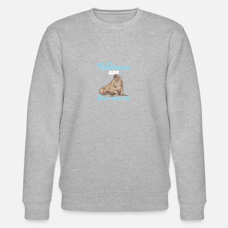 Walross - Stanley/Stella Unisex Bio-Sweatshirt CHANGER  - Grau meliert