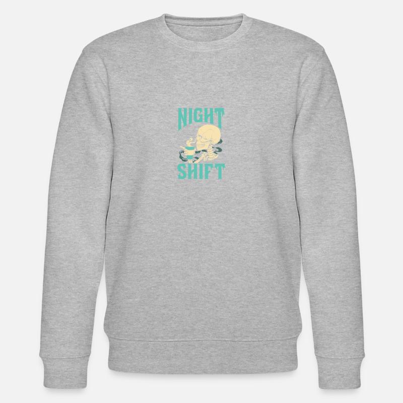 Infirmière de nuit - Sweat bio CHANGER Stanley/Stella Unisexe - gris chiné
