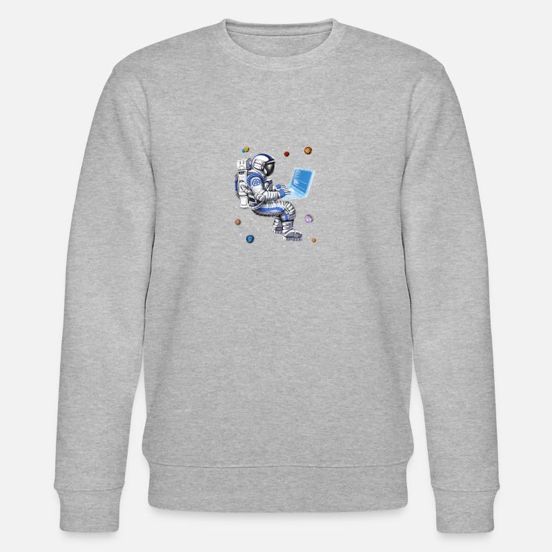 Programmierer für Weltraumastronauten - Stanley/Stella Unisex Bio-Sweatshirt CHANGER  - Grau meliert