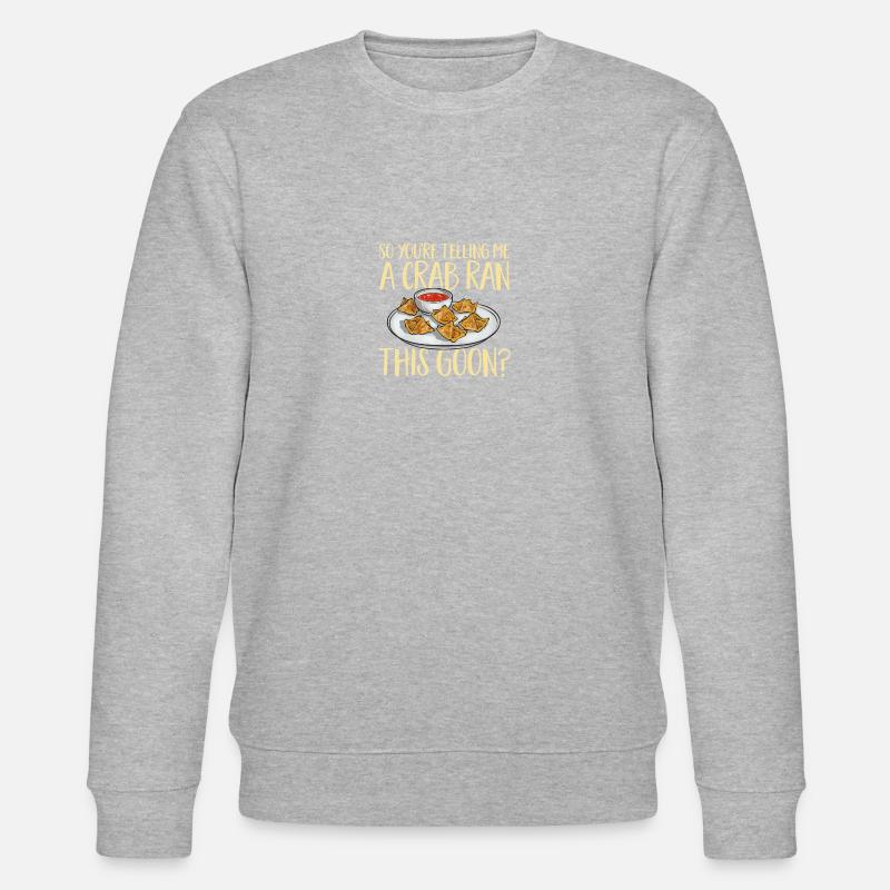 Krabben Rangoon Crab Rangoon - Stanley/Stella Unisex Bio-Sweatshirt CHANGER - Grau meliert