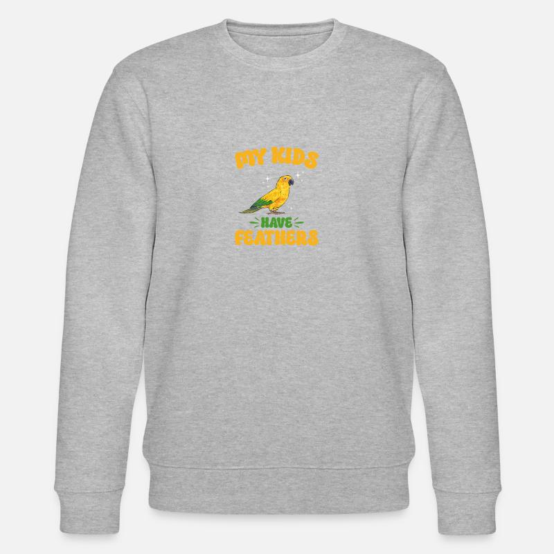 Perruche Perroquet Perruche Oiseau - Sweat bio CHANGER Stanley/Stella Unisexe - gris chiné