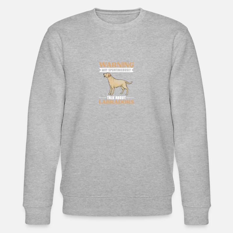 Labrador Retriever jaune - Sweat bio CHANGER Stanley/Stella Unisexe - gris chiné
