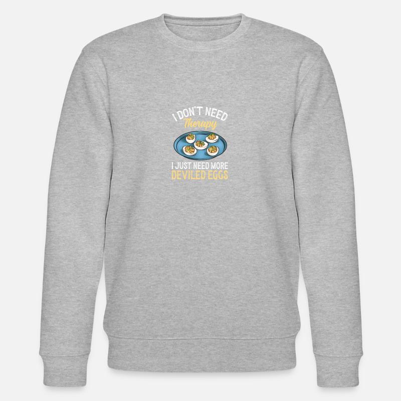 Stuffed Eggs Deviled Eggs - Stanley/Stella CHANGER Unisex Organic Sweatshirt - heather grey