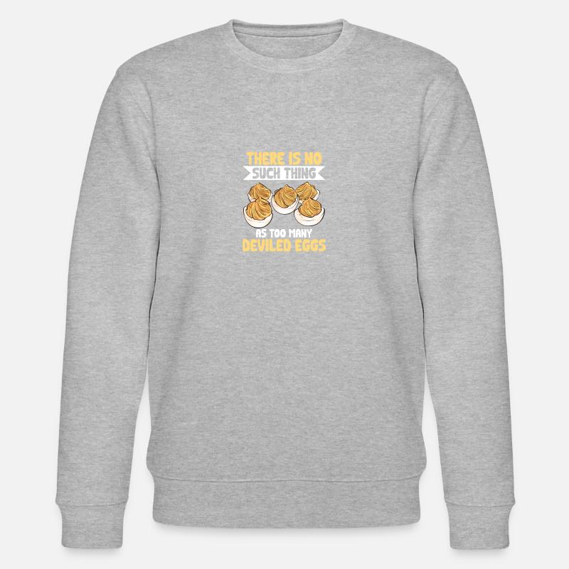 Stuffed Eggs Deviled Eggs - Stanley/Stella CHANGER Unisex Organic Sweatshirt - heather grey