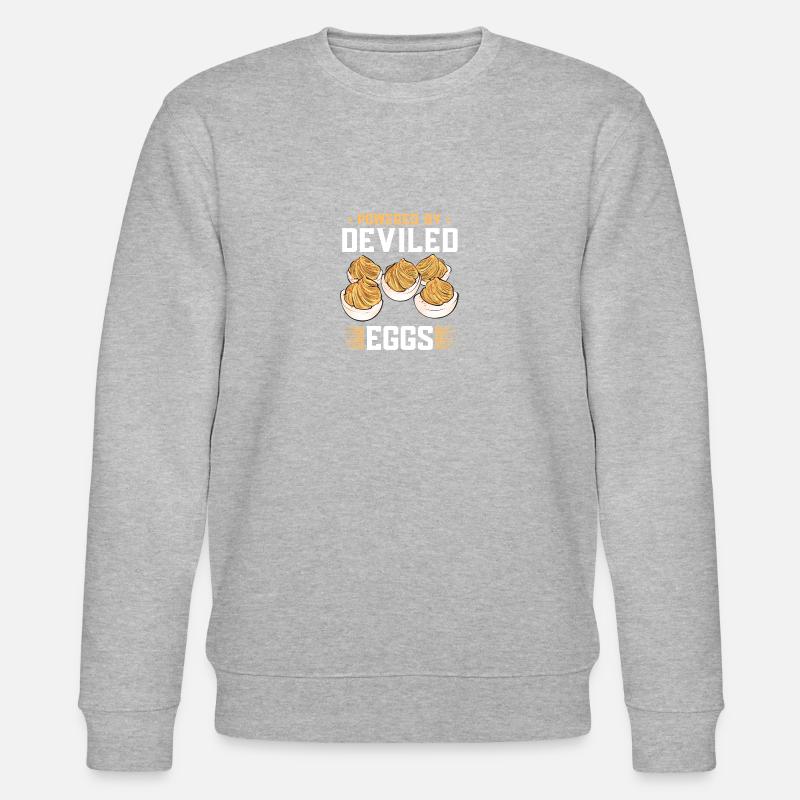 Stuffed Eggs Deviled Eggs - Stanley/Stella CHANGER Unisex Organic Sweatshirt - heather grey