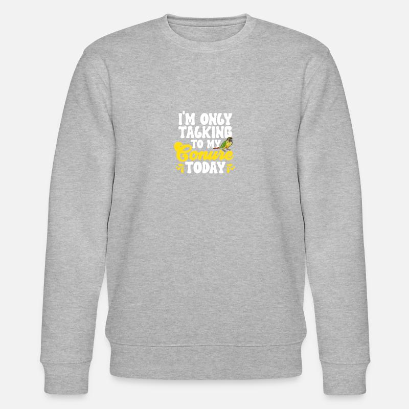 Molinasittich Papagei Vogel Sittich - Stanley/Stella Unisex Bio-Sweatshirt CHANGER  - Grau meliert