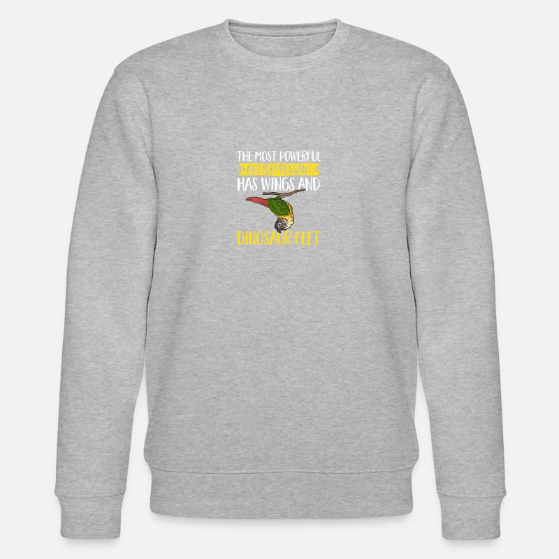 Molinasittich Papagei Vogel Sittich - Stanley/Stella Unisex Bio-Sweatshirt CHANGER  - Grau meliert