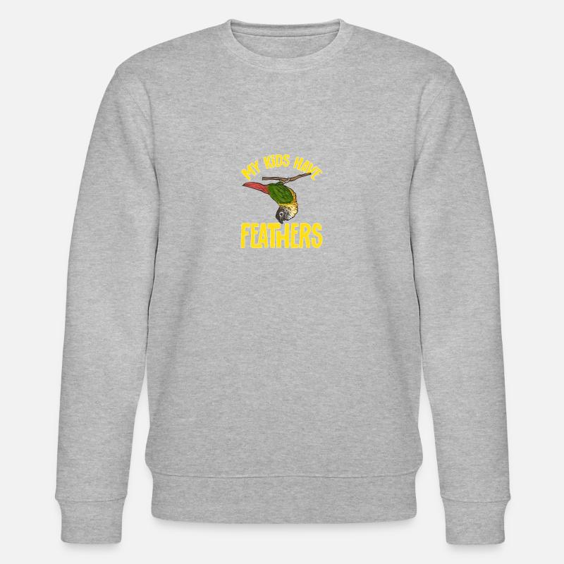 Molinasittich Papagei Vogel Sittich - Stanley/Stella Unisex Bio-Sweatshirt CHANGER  - Grau meliert