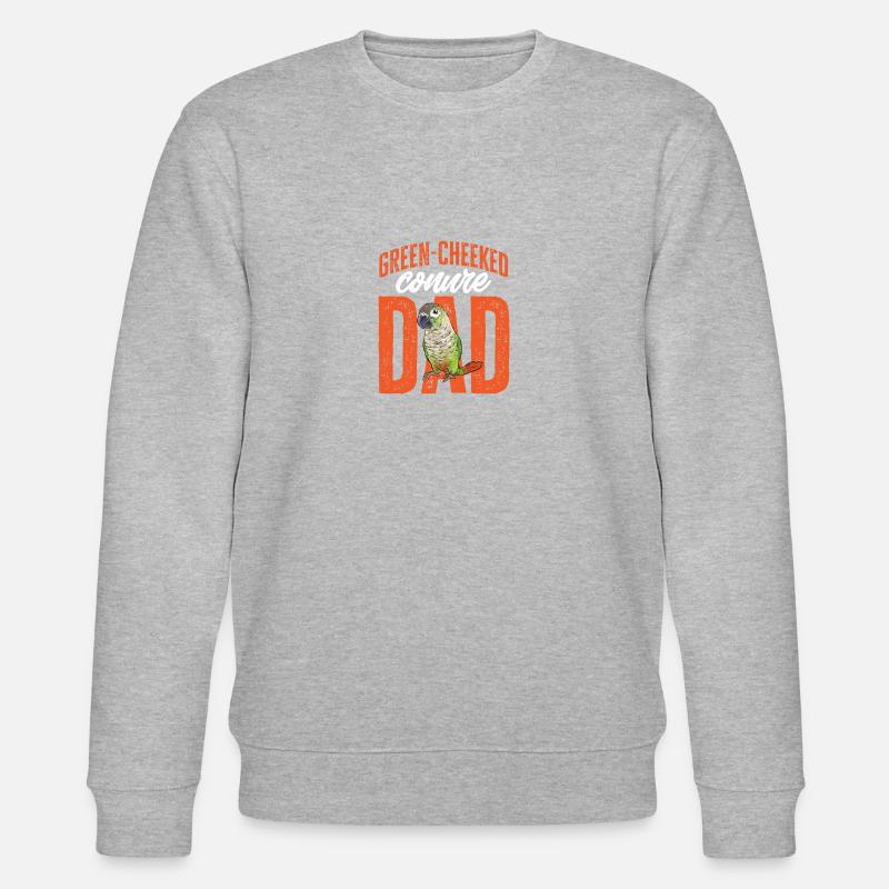 Molinasittich Papagei Vogel Sittich - Stanley/Stella Unisex Bio-Sweatshirt CHANGER  - Grau meliert