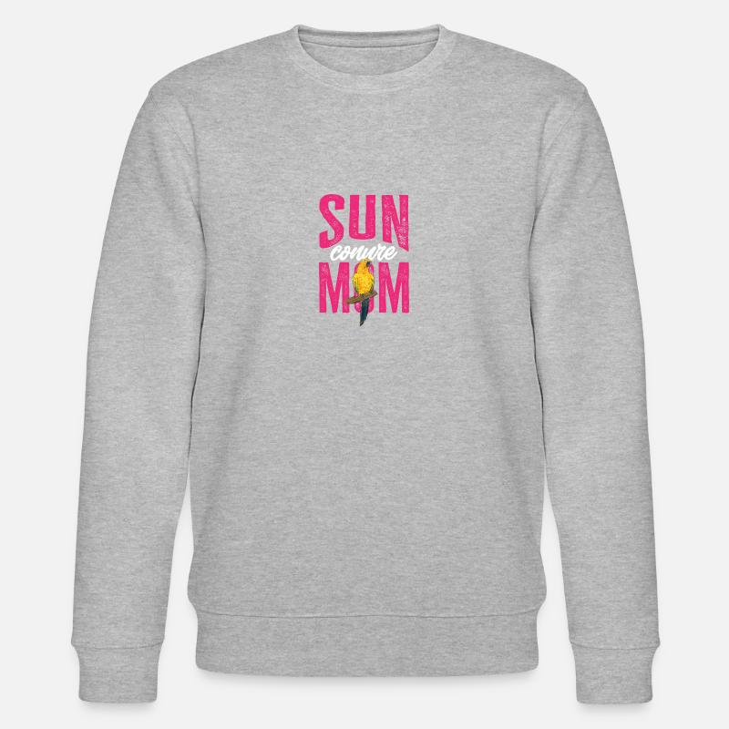 Sonnensittich Papagei Sittich Vogel - Stanley/Stella Unisex Bio-Sweatshirt CHANGER  - Grau meliert