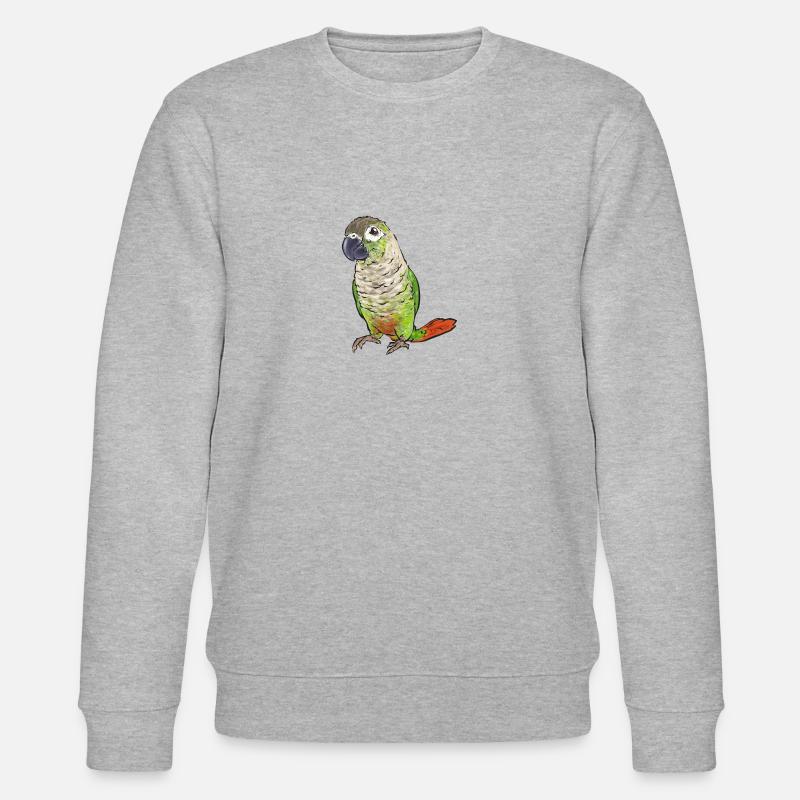 Perruche Molina Perroquet Perruche oiseau - Sweat bio CHANGER Stanley/Stella Unisexe - gris chiné