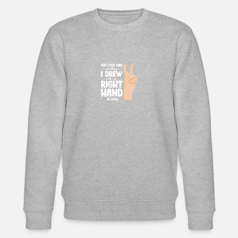 Linkshänder - Stanley/Stella Unisex Bio-Sweatshirt CHANGER  - Grau meliert