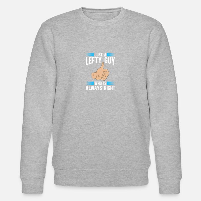 Linkshänder - Stanley/Stella Unisex Bio-Sweatshirt CHANGER  - Grau meliert