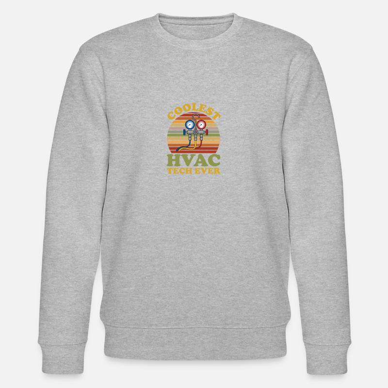 Heizung Klima Lüftung Techniker - Stanley/Stella Unisex Bio-Sweatshirt CHANGER  - Grau meliert