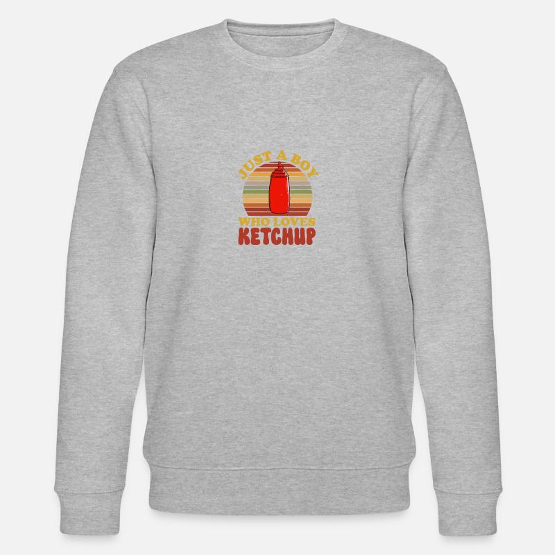 Ketchup Ketchup à la tomate - Sweat bio CHANGER Stanley/Stella Unisexe - gris chiné