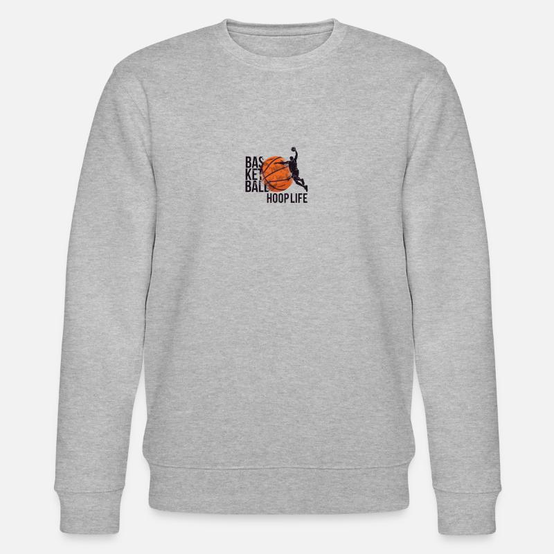 Basketteur basketteur basketteur « HOOP-LIFE » - Sweat bio CHANGER Stanley/Stella Unisexe - gris chiné
