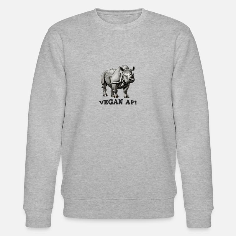 Vegan AF - Stanley/Stella Unisex Bio-Sweatshirt CHANGER  - Grau meliert