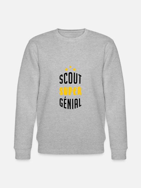 Scout Super Génial - Sweat bio CHANGER Stanley/Stella Unisexe - gris chiné