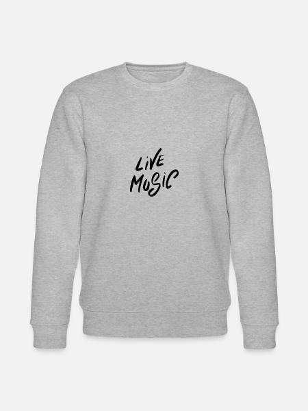 live music! - Stanley/Stella CHANGER Unisex Organic Sweatshirt - heather grey