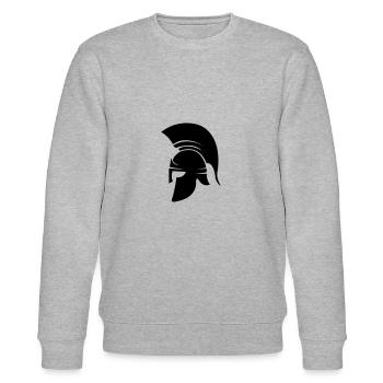 sparta helm - Stanley/Stella Unisex Bio-Sweatshirt CHANGER  - Grau meliert - Vorne - Nik (191cm) & Marisol (170cm)