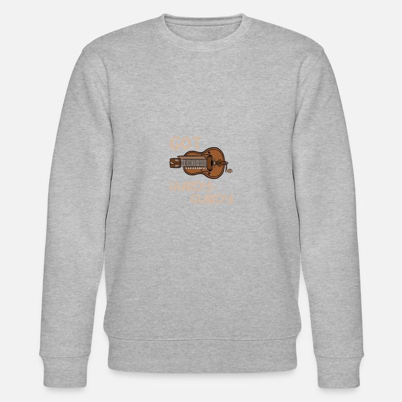 Hurdy Gurdy Funny Medieval Gift - Stanley/Stella CHANGER Unisex Organic Sweatshirt - heather grey