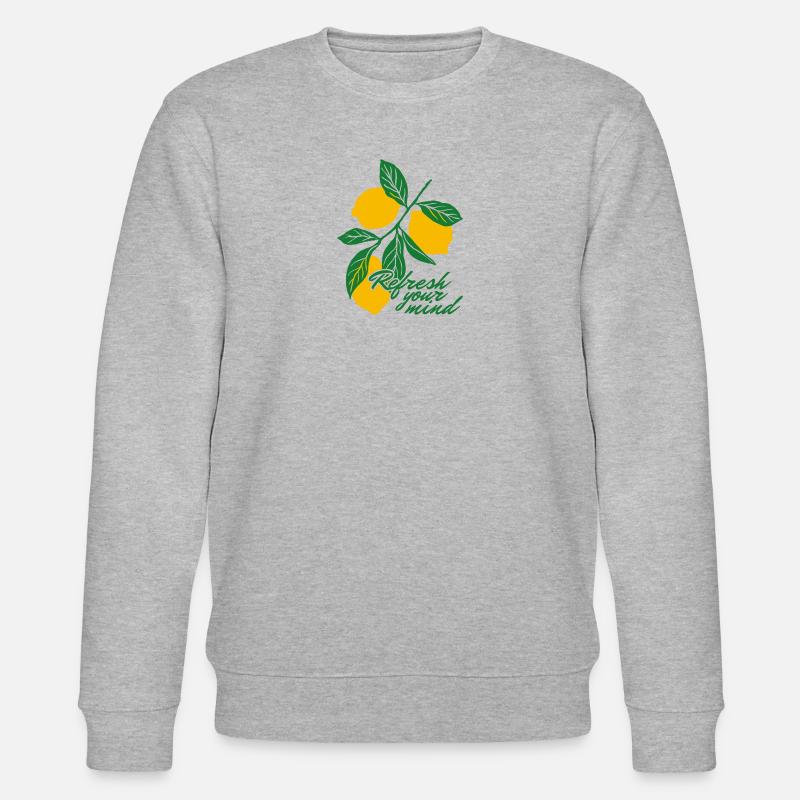 Fruits exotiques / Citrons - Sweat bio CHANGER Stanley/Stella Unisexe - gris chiné