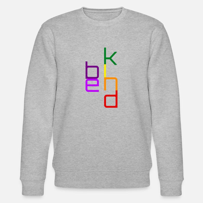 Be kind - Stanley/Stella Unisex Bio-Sweatshirt CHANGER  - Grau meliert