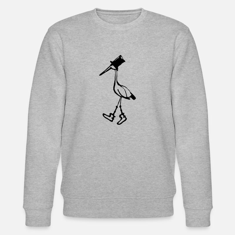 Herr Storch - Stanley/Stella Unisex Bio-Sweatshirt CHANGER  - Grau meliert