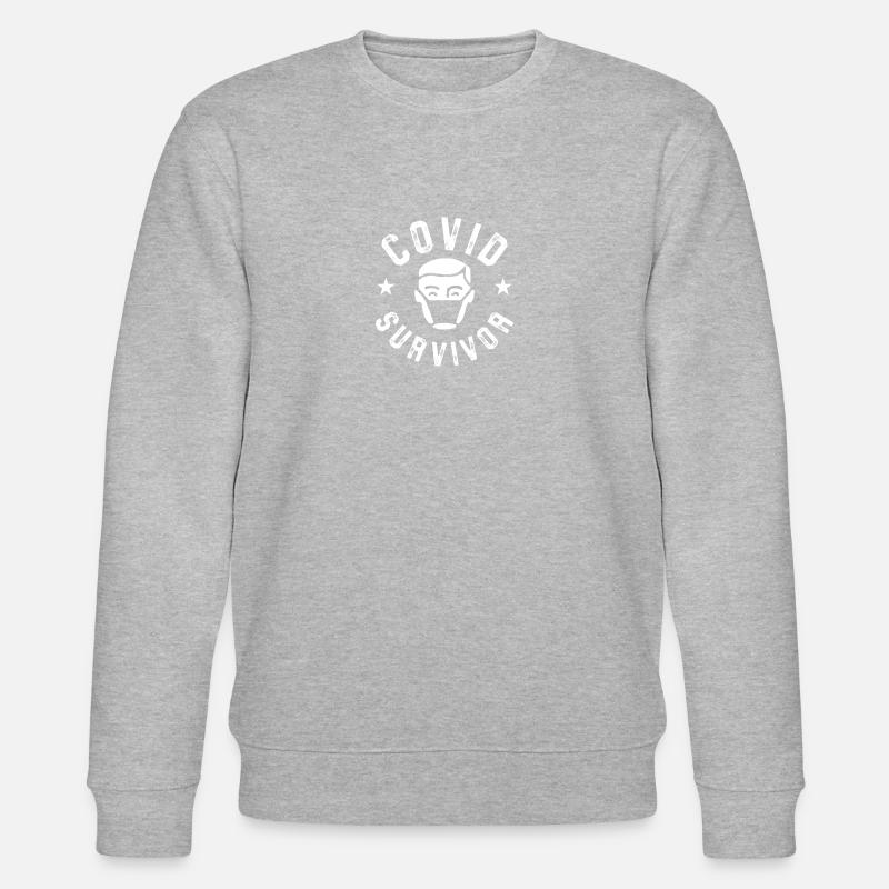 Covid Survivor - Stanley/Stella Unisex Bio-Sweatshirt CHANGER  - Grau meliert
