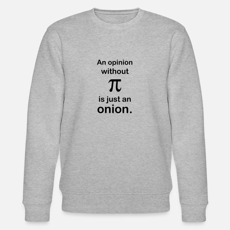 Math joke design - Stanley/Stella CHANGER Unisex Organic Sweatshirt - heather grey