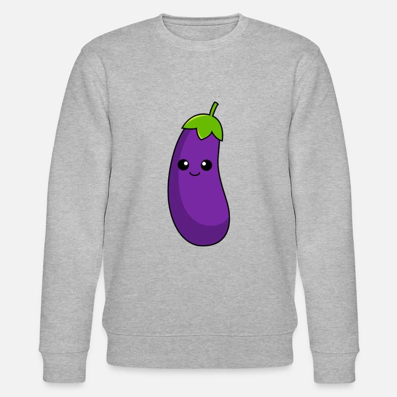 Aubergine Comic - Stanley/Stella Unisex Bio-Sweatshirt CHANGER  - Grau meliert