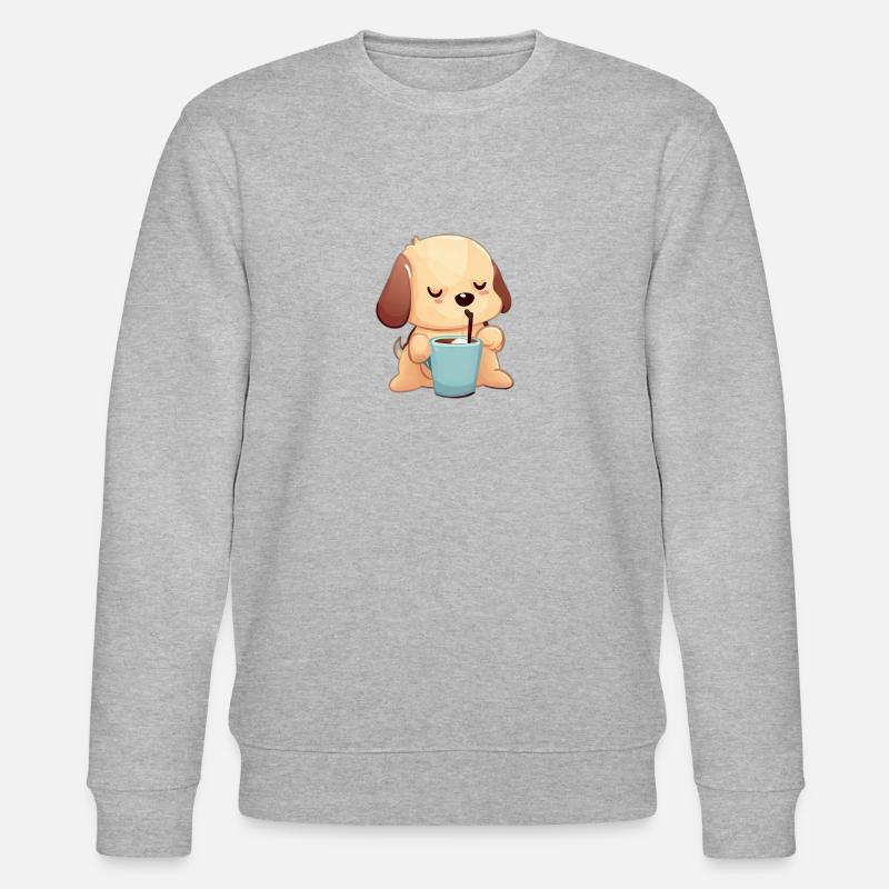 Coffee Dog - Stanley/Stella Unisex Bio-Sweatshirt CHANGER - Grau meliert