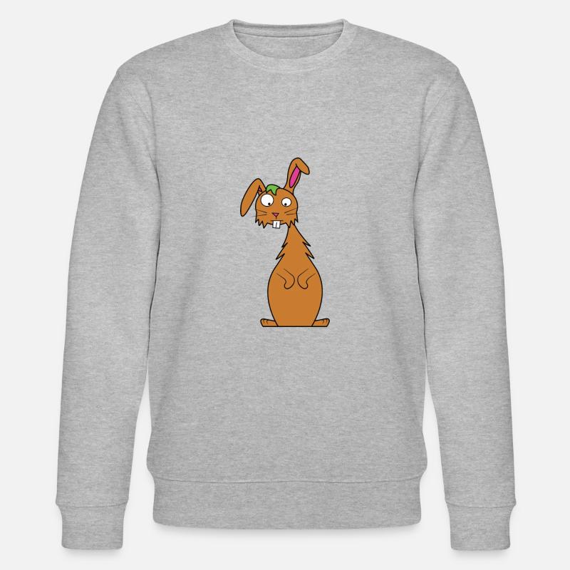 Hase - Stanley/Stella Unisex Bio-Sweatshirt CHANGER  - Grau meliert