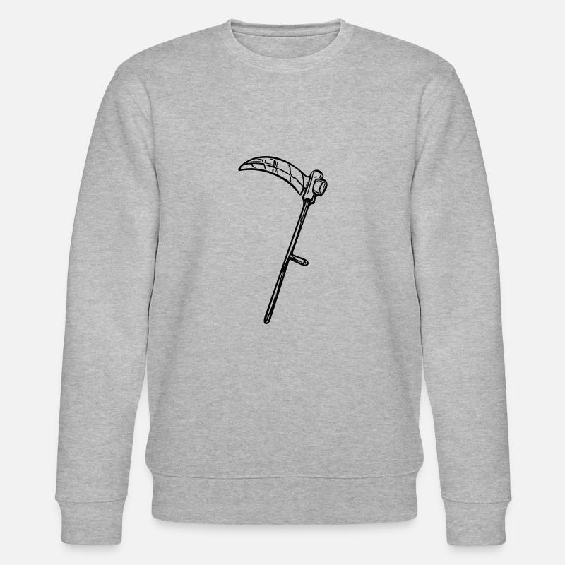 Scharfe Sensen Vector - Stanley/Stella Unisex Bio-Sweatshirt CHANGER  - Grau meliert