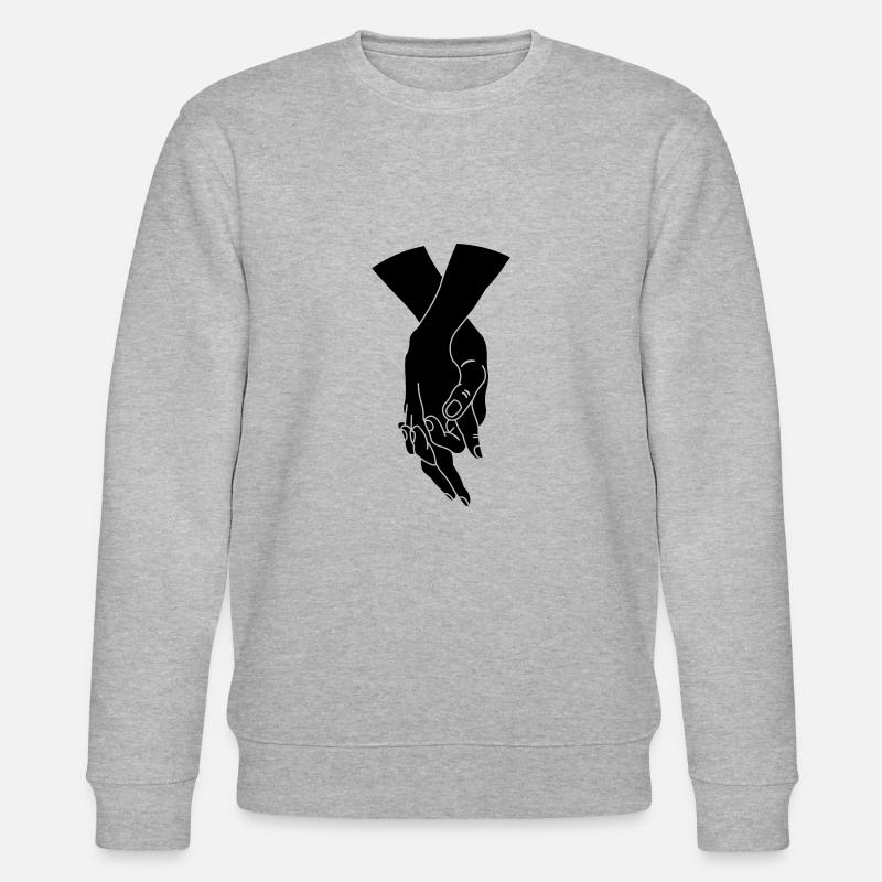 Hände Paar Liebe - Stanley/Stella Unisex Bio-Sweatshirt CHANGER  - Grau meliert