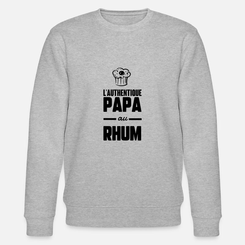 Papa au rhum - Sweat bio CHANGER Stanley/Stella Unisexe - gris chiné