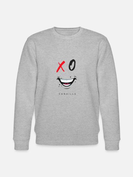 XO Red Canaille - Sweat bio CHANGER Stanley/Stella Unisexe - gris chiné