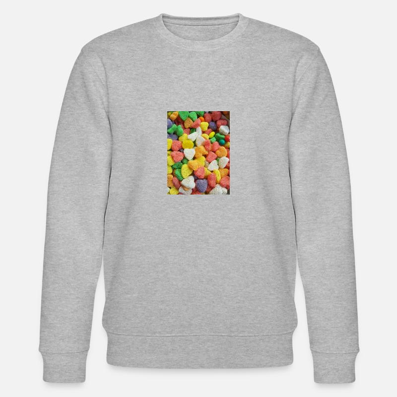 Candy Hearts - Stanley/Stella Unisex Bio-Sweatshirt CHANGER  - Grau meliert