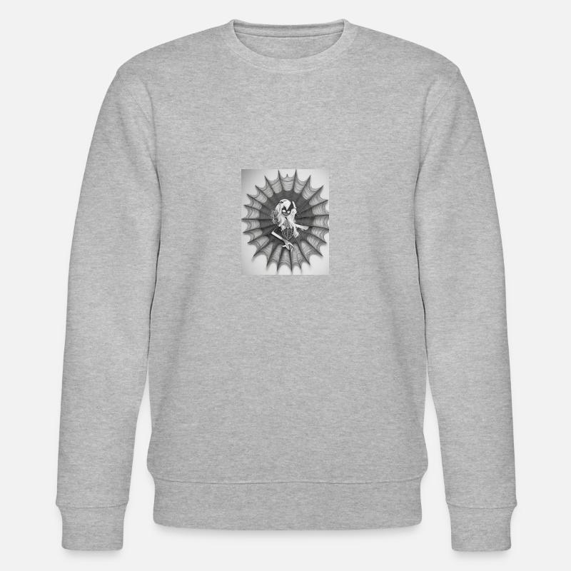 Traumweber-Spinne - Stanley/Stella Unisex Bio-Sweatshirt CHANGER  - Grau meliert