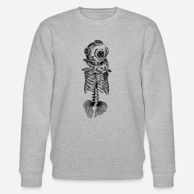 spacesuit - Stanley/Stella Unisex Bio-Sweatshirt CHANGER  - Grau meliert