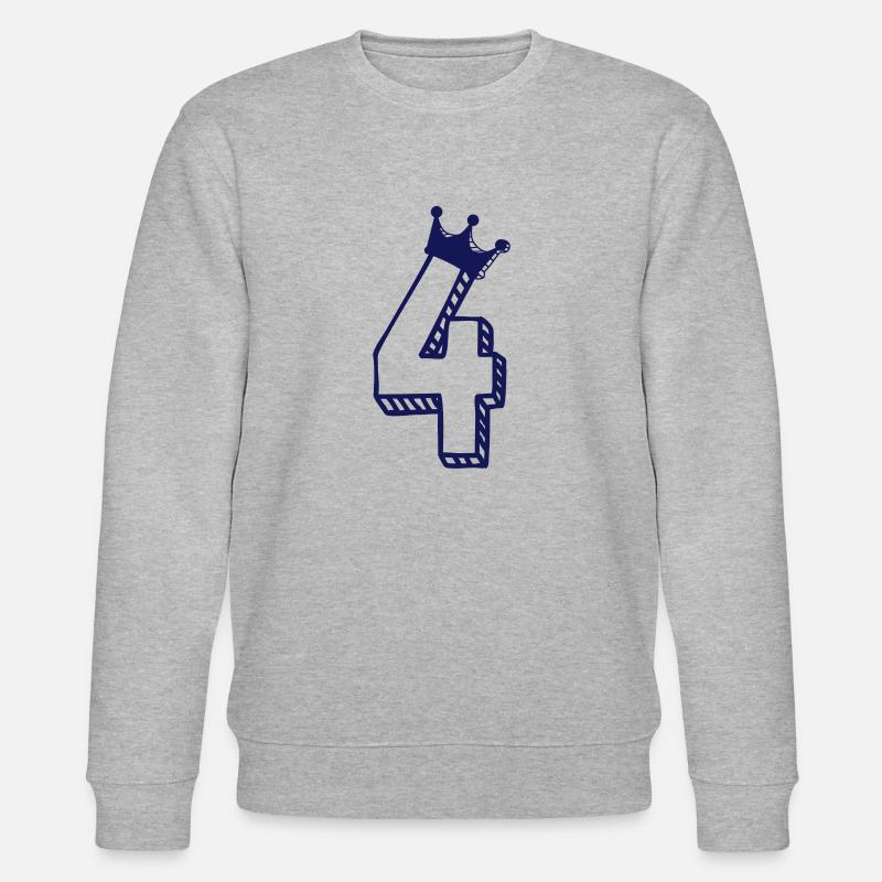 4 Jahre - Stanley/Stella Unisex Bio-Sweatshirt CHANGER - Grau meliert