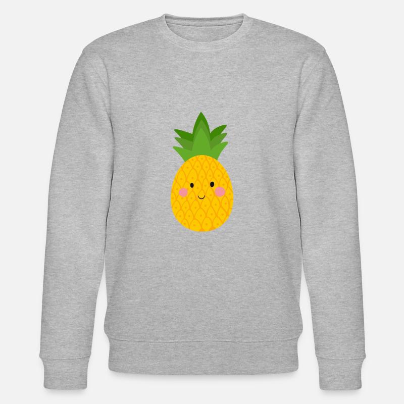 Ananas - Stanley/Stella Unisex Bio-Sweatshirt CHANGER  - Grau meliert