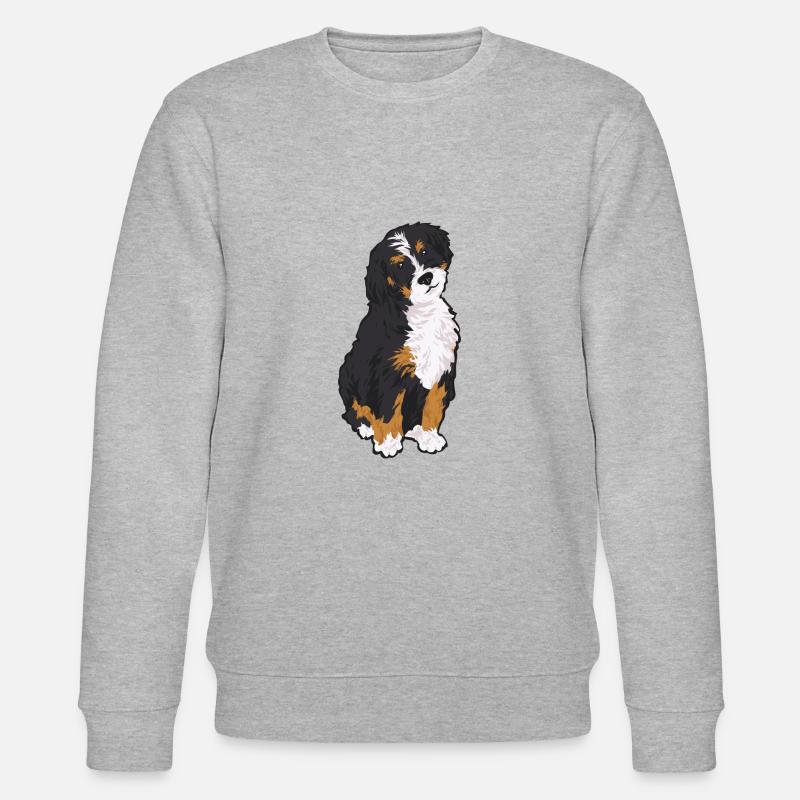 Bernedoodle Hund - Stanley/Stella Unisex Bio-Sweatshirt CHANGER  - Grau meliert