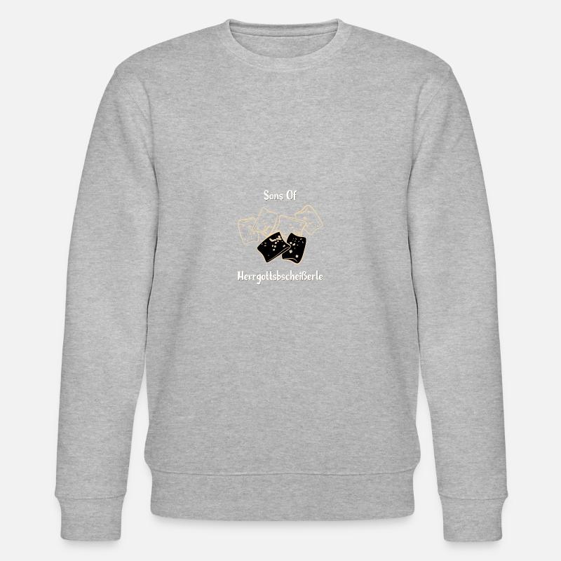 Maultaschen Schwabe Mauldascha Geschenk - Stanley/Stella Unisex Bio-Sweatshirt CHANGER - Grau meliert