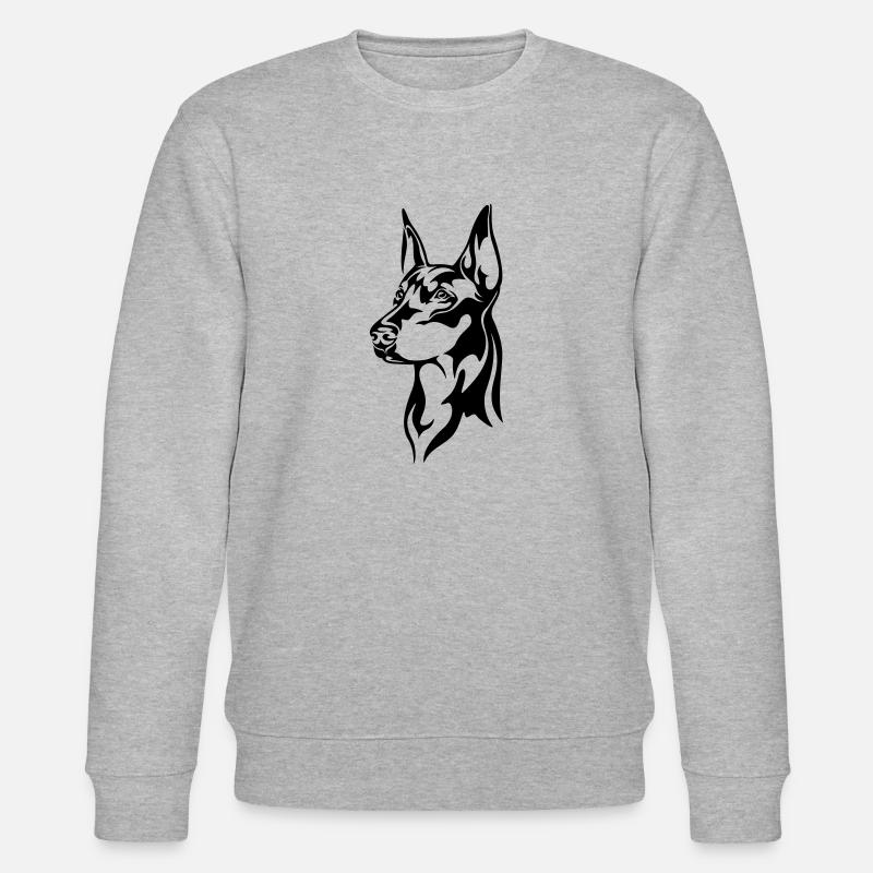Dobermann - Stanley/Stella Unisex Bio-Sweatshirt CHANGER  - Grau meliert