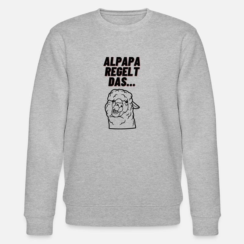 Alpapa regelt das - Stanley/Stella Unisex Bio-Sweatshirt CHANGER  - Grau meliert