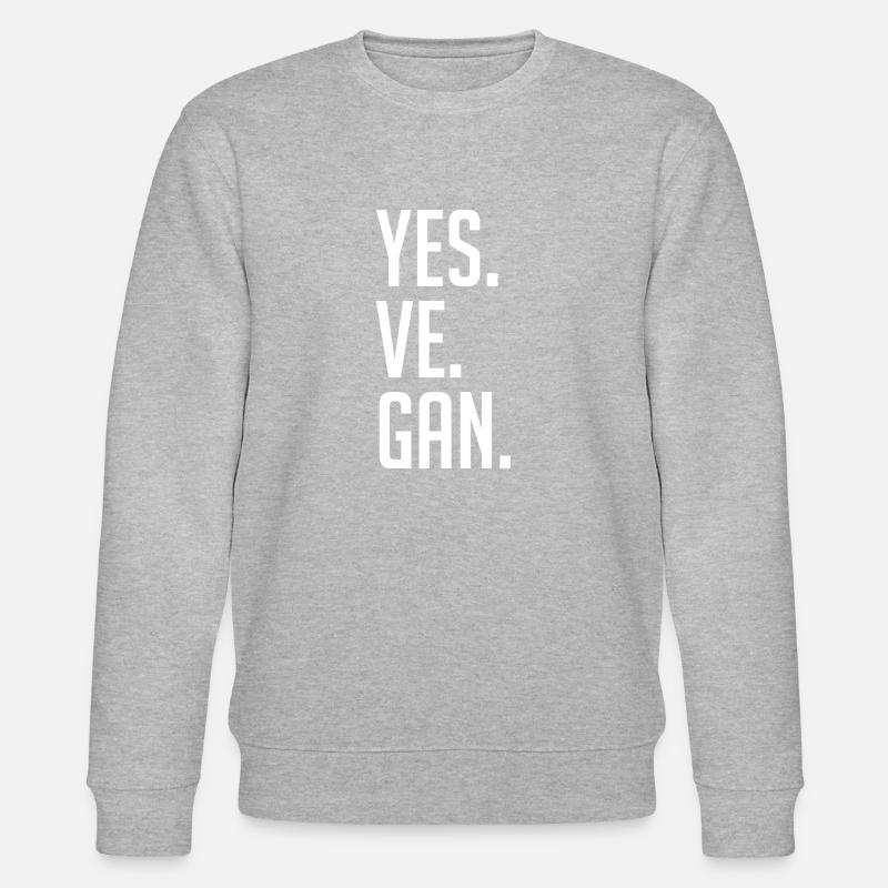 oui, végétalien! - Sweat bio CHANGER Stanley/Stella Unisexe - gris chiné