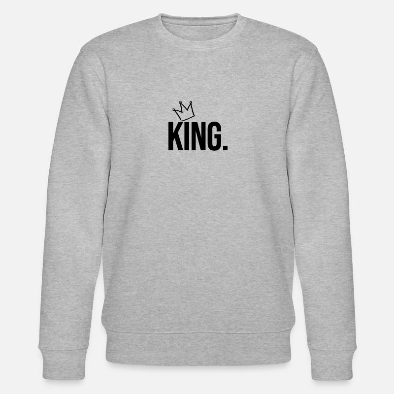 king - Stanley/Stella Unisex Bio-Sweatshirt CHANGER  - Grau meliert