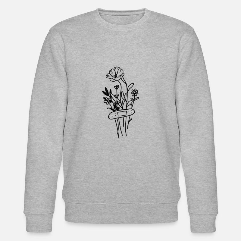 Healing takes time - Stanley/Stella Unisex Bio-Sweatshirt CHANGER  - Grau meliert